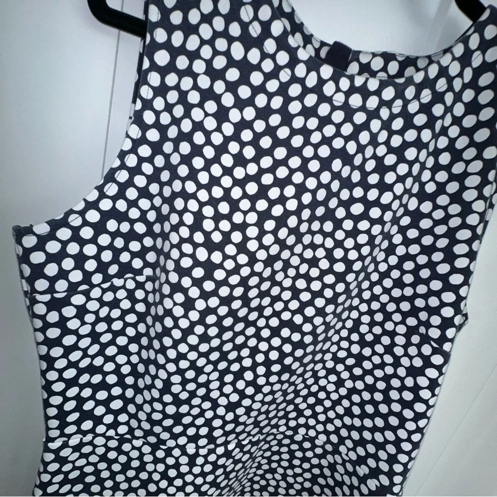 Women's Gap Fit and Flare Polka Dot Dress - Size 14 Tall - Picture 3 of 10